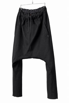 Load image into Gallery viewer, m.a+ 2 vertical pocket elastic waist sarouel / PU521/CE6 (BLACK)