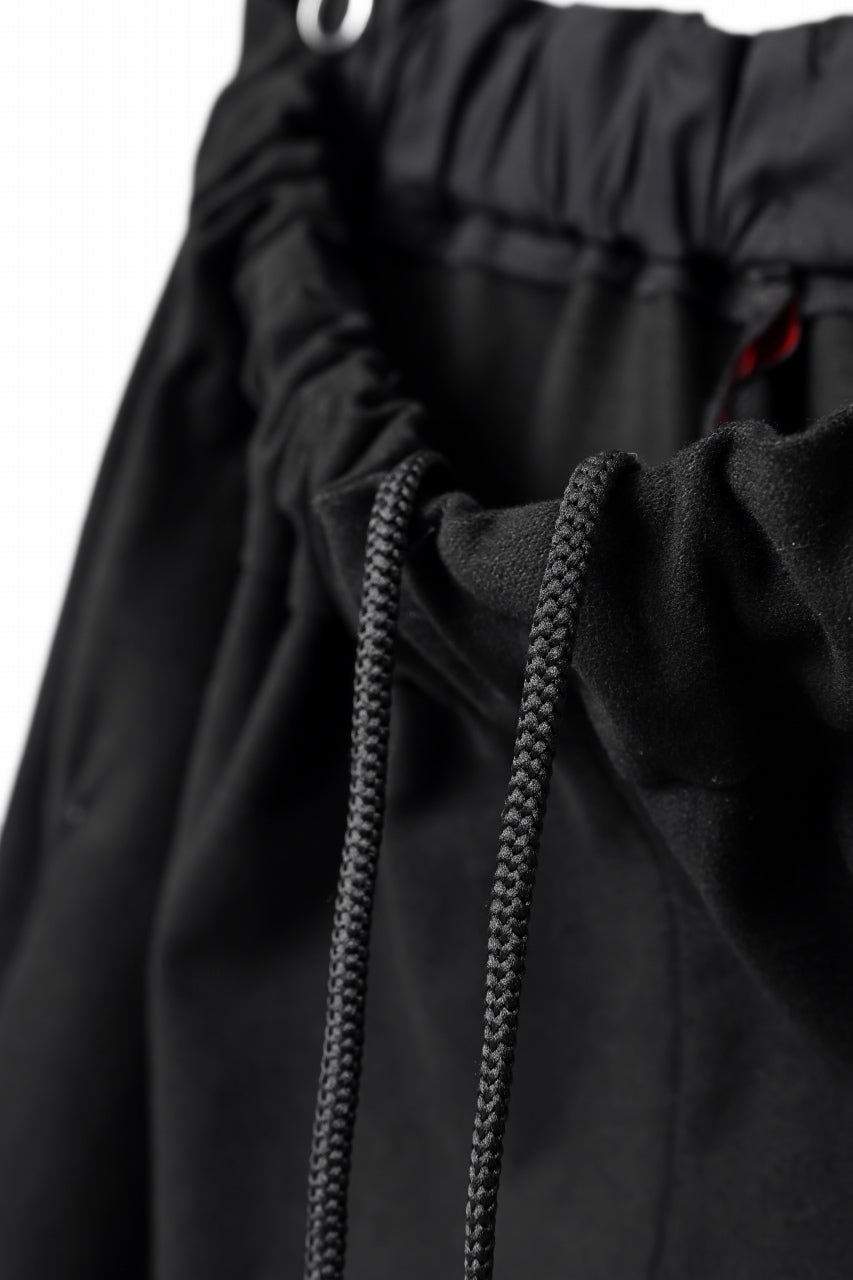 Load image into Gallery viewer, m.a+ 2 vertical pocket elastic waist sarouel / PU521/CE6 (BLACK)