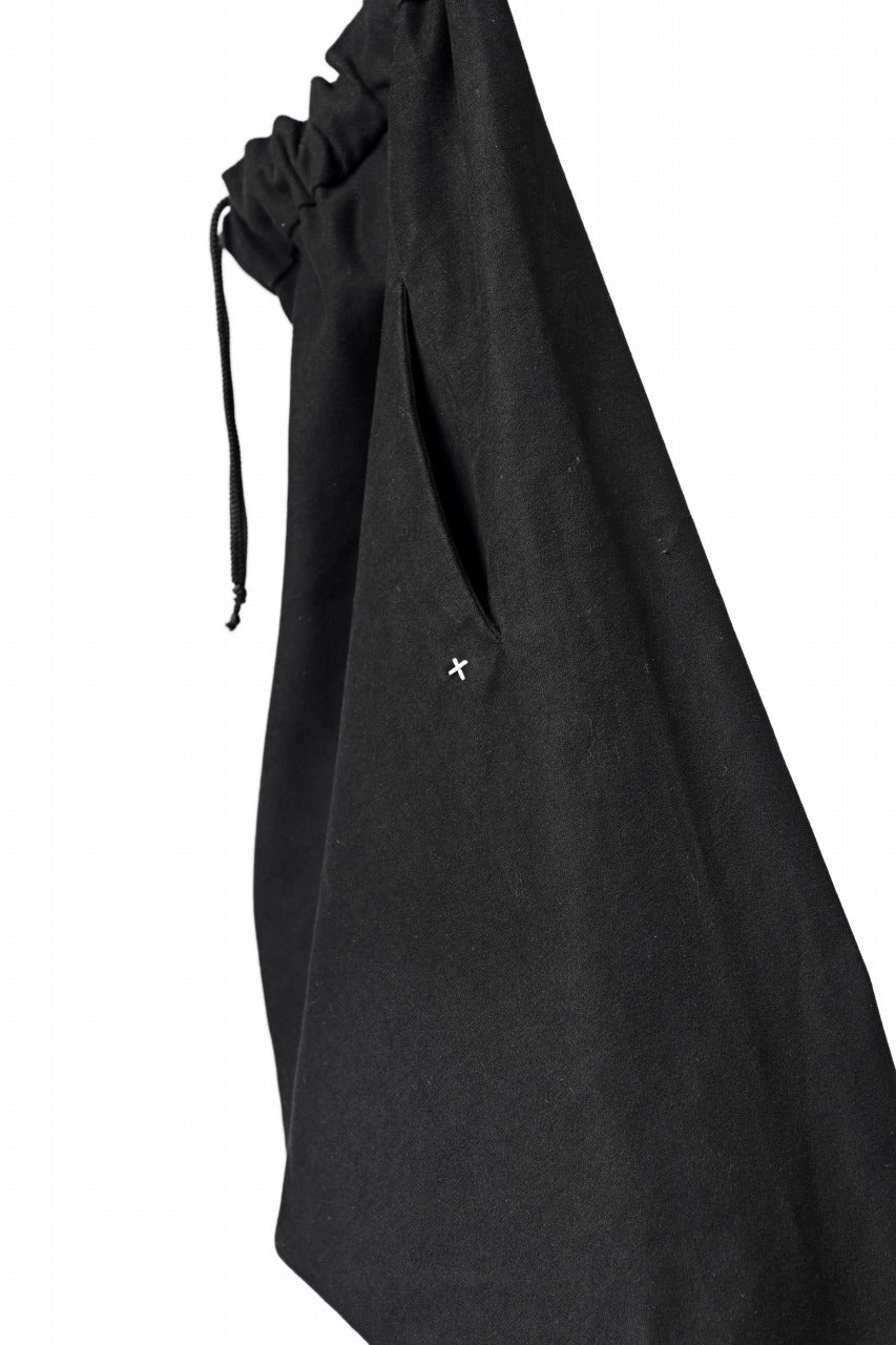 Load image into Gallery viewer, m.a+ 2 vertical pocket elastic waist sarouel / PU521/CE6 (BLACK)
