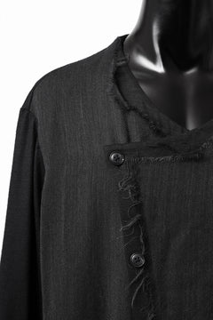 画像をギャラリービューアに読み込む, SOSNOVSKA RAW LAYERING TUNIC (BLACK)