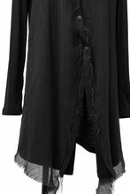 画像をギャラリービューアに読み込む, SOSNOVSKA RAW LAYERING TUNIC (BLACK)