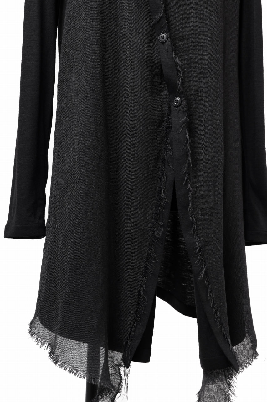 画像をギャラリービューアに読み込む, SOSNOVSKA RAW LAYERING TUNIC (BLACK)