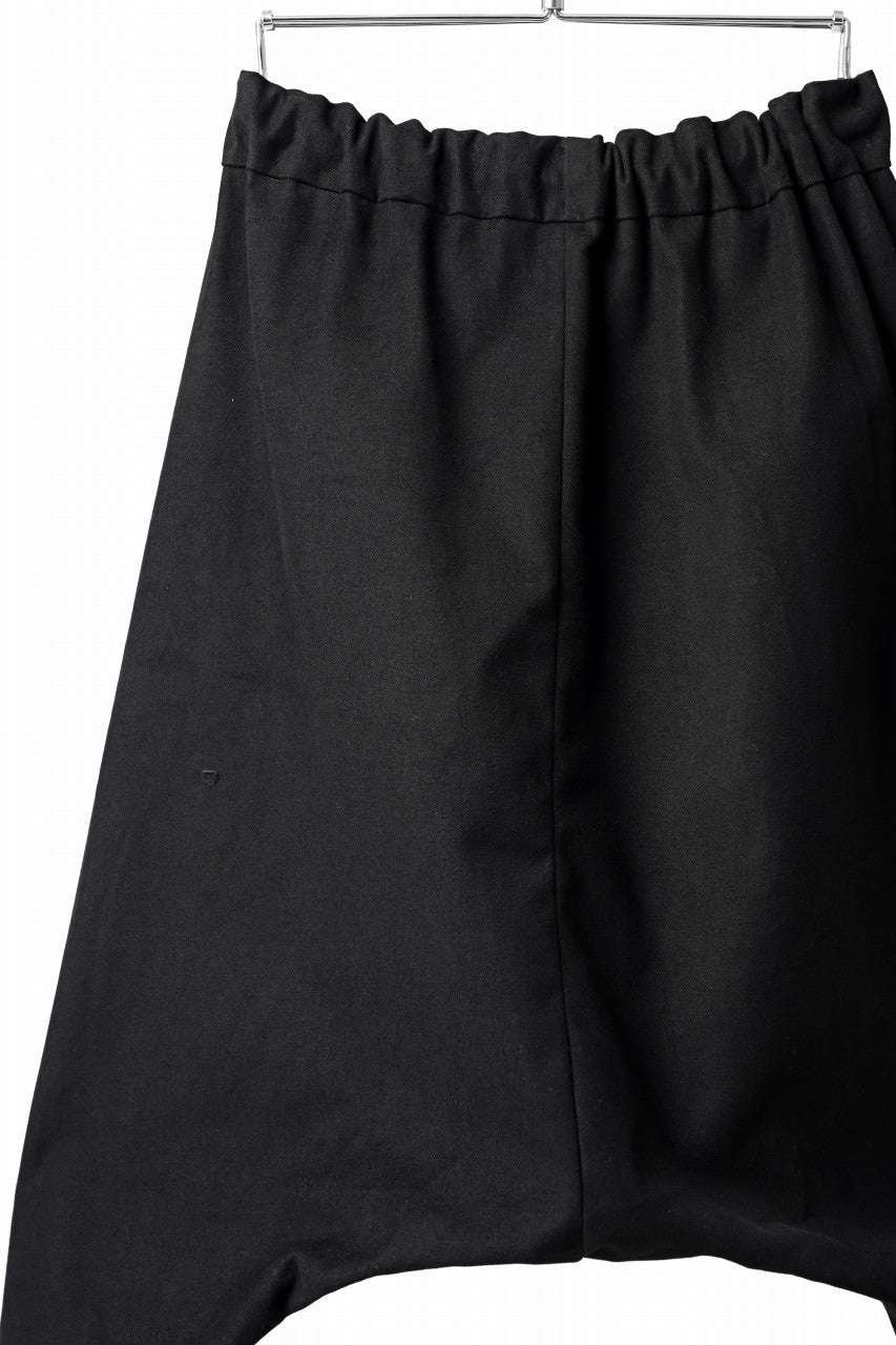 Load image into Gallery viewer, m.a+ 2 vertical pocket elastic waist sarouel / PU521/CE6 (BLACK)