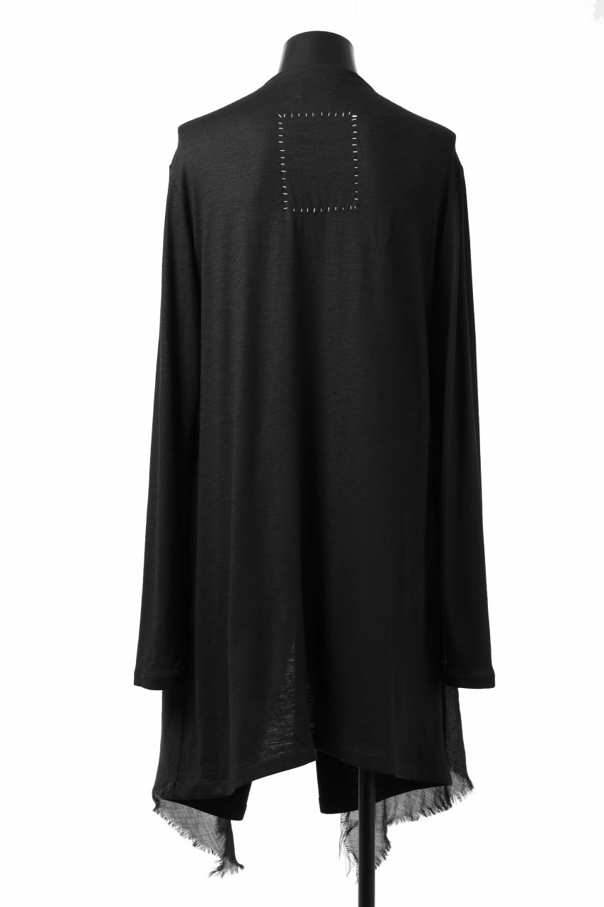 画像をギャラリービューアに読み込む, SOSNOVSKA RAW LAYERING TUNIC (BLACK)