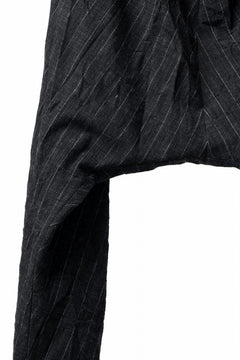 Load image into Gallery viewer, m.a+ 2 vertical pocket elastic waist sarouel / PU521/CWST (BLACK/WHITE)
