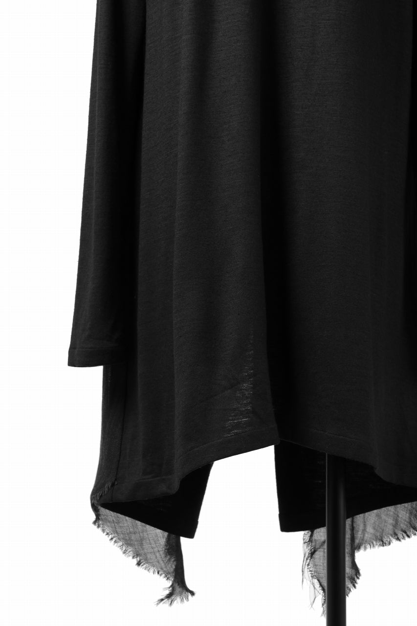 画像をギャラリービューアに読み込む, SOSNOVSKA RAW LAYERING TUNIC (BLACK)