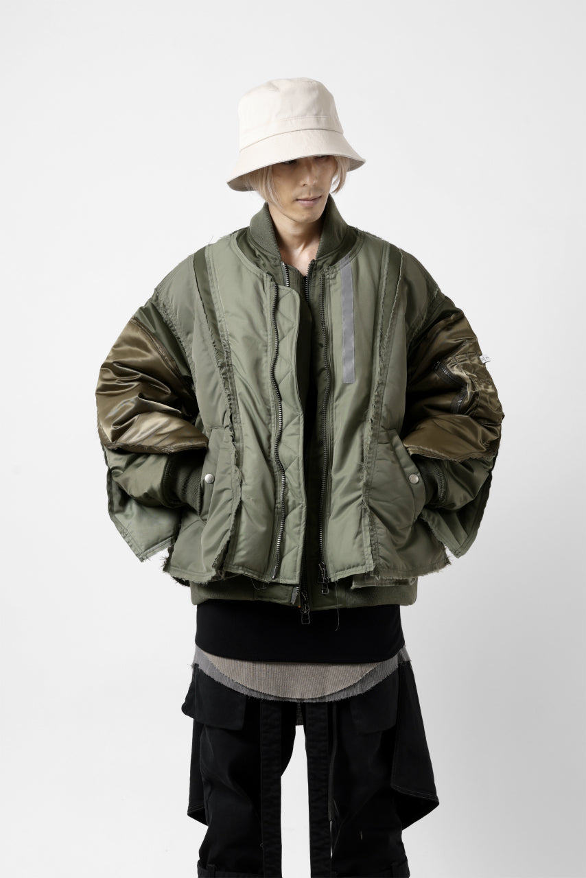 画像をギャラリービューアに読み込む, FACETASM DOCKING/LAYER FLIGHT JACKET (KHAKI)