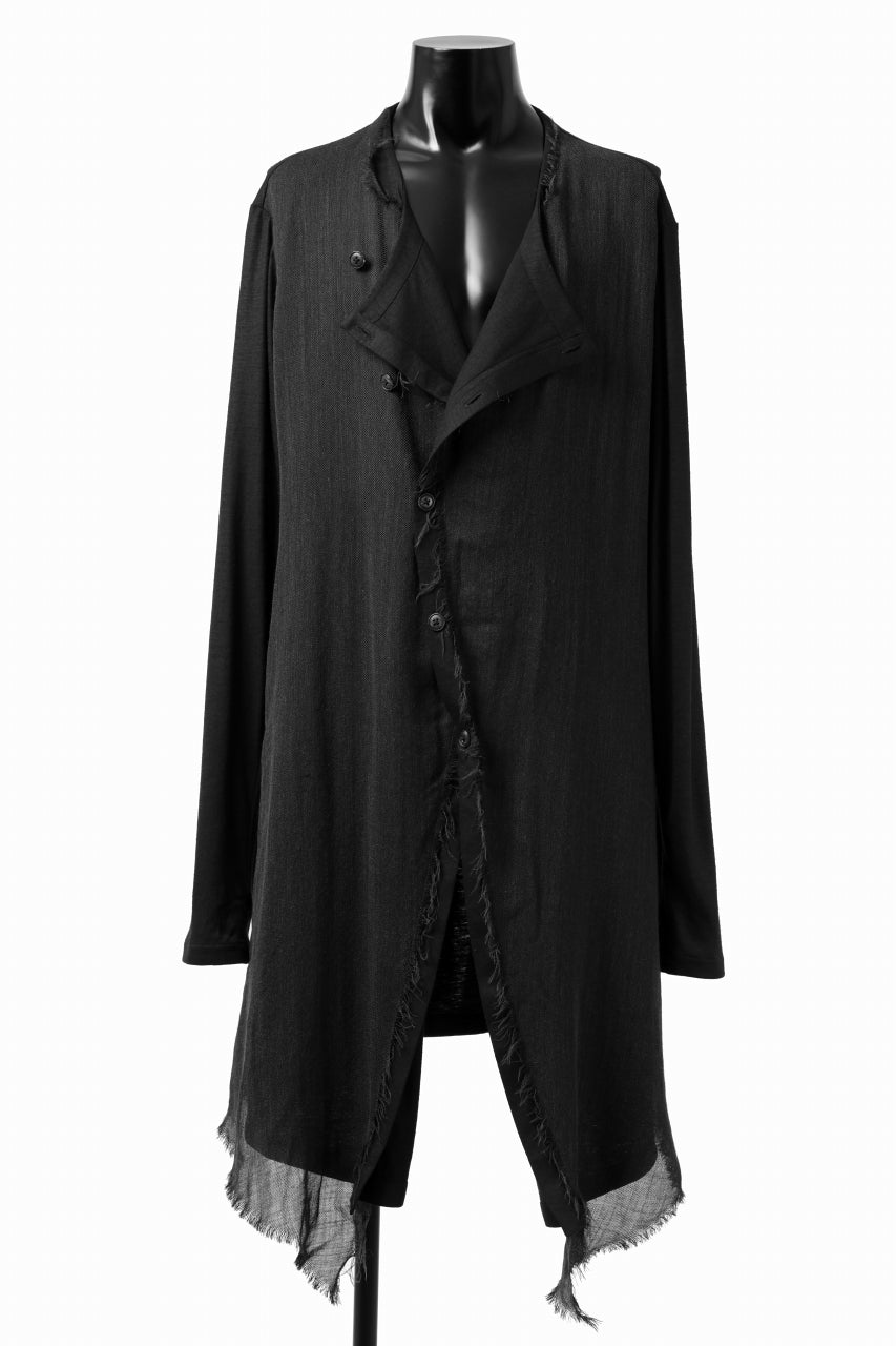 画像をギャラリービューアに読み込む, SOSNOVSKA RAW LAYERING TUNIC (BLACK)