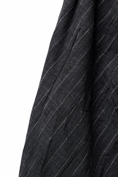 Load image into Gallery viewer, m.a+ 2 vertical pocket elastic waist sarouel / PU521/CWST (BLACK/WHITE)