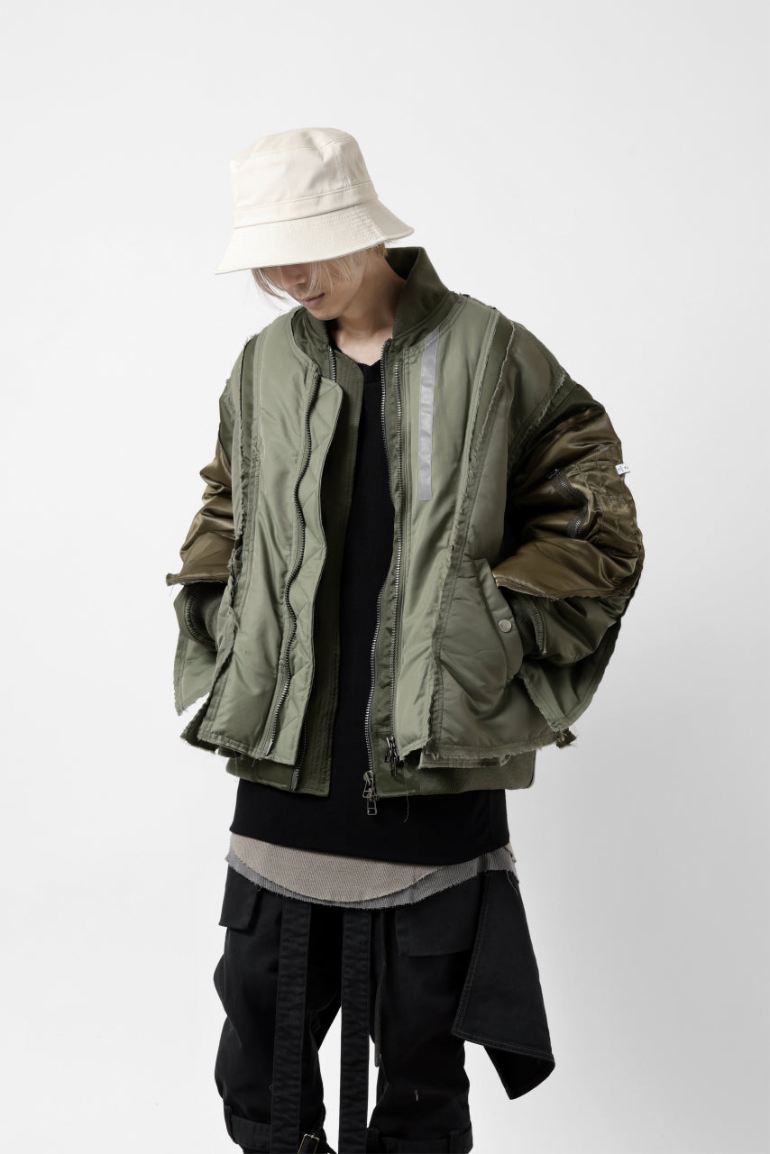 画像をギャラリービューアに読み込む, FACETASM DOCKING/LAYER FLIGHT JACKET (KHAKI)
