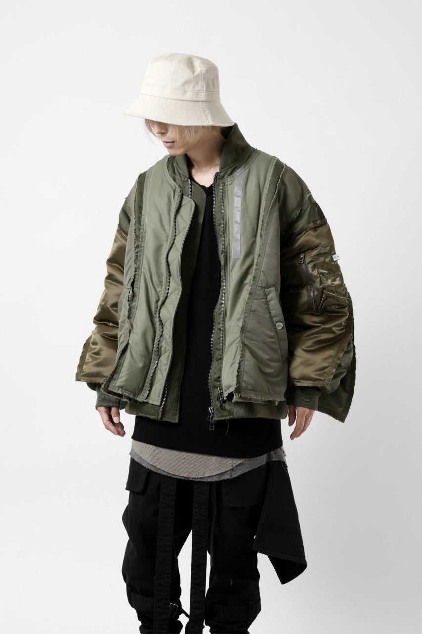 画像をギャラリービューアに読み込む, FACETASM DOCKING/LAYER FLIGHT JACKET (KHAKI)