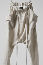 Load image into Gallery viewer, SOSNOVSKA ASCETIC DOUBLEFACE PANTS (BEIGE x WHITE)