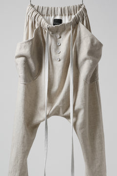 Load image into Gallery viewer, SOSNOVSKA ASCETIC DOUBLEFACE PANTS (BEIGE x WHITE)