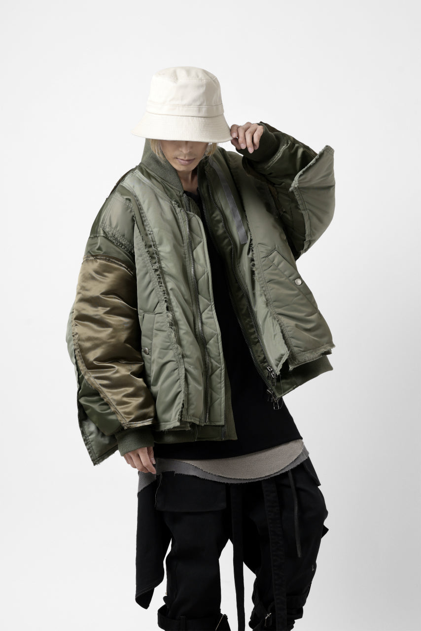 画像をギャラリービューアに読み込む, FACETASM DOCKING/LAYER FLIGHT JACKET (KHAKI)