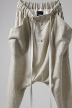 Load image into Gallery viewer, SOSNOVSKA ASCETIC DOUBLEFACE PANTS (BEIGE x WHITE)