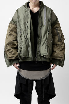 画像をギャラリービューアに読み込む, FACETASM DOCKING/LAYER FLIGHT JACKET (KHAKI)
