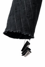 Load image into Gallery viewer, m.a+ 2 vertical pocket elastic waist sarouel / PU521/CWST (BLACK/WHITE)