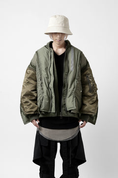 画像をギャラリービューアに読み込む, FACETASM DOCKING/LAYER FLIGHT JACKET (KHAKI)