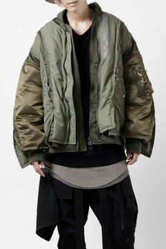 画像をギャラリービューアに読み込む, FACETASM DOCKING/LAYER FLIGHT JACKET (KHAKI)