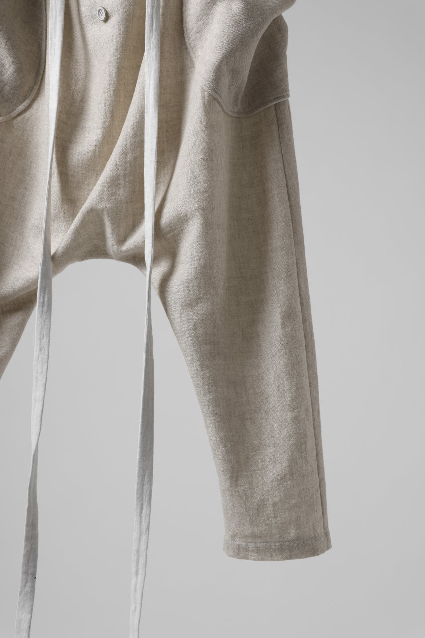 Load image into Gallery viewer, SOSNOVSKA ASCETIC DOUBLEFACE PANTS (BEIGE x WHITE)