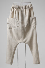 Load image into Gallery viewer, SOSNOVSKA ASCETIC DOUBLEFACE PANTS (BEIGE x WHITE)