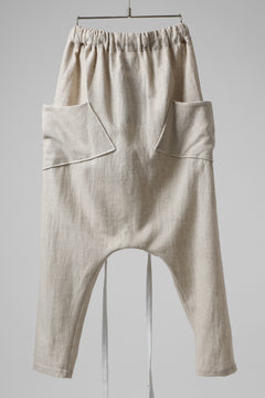 Load image into Gallery viewer, SOSNOVSKA ASCETIC DOUBLEFACE PANTS (BEIGE x WHITE)