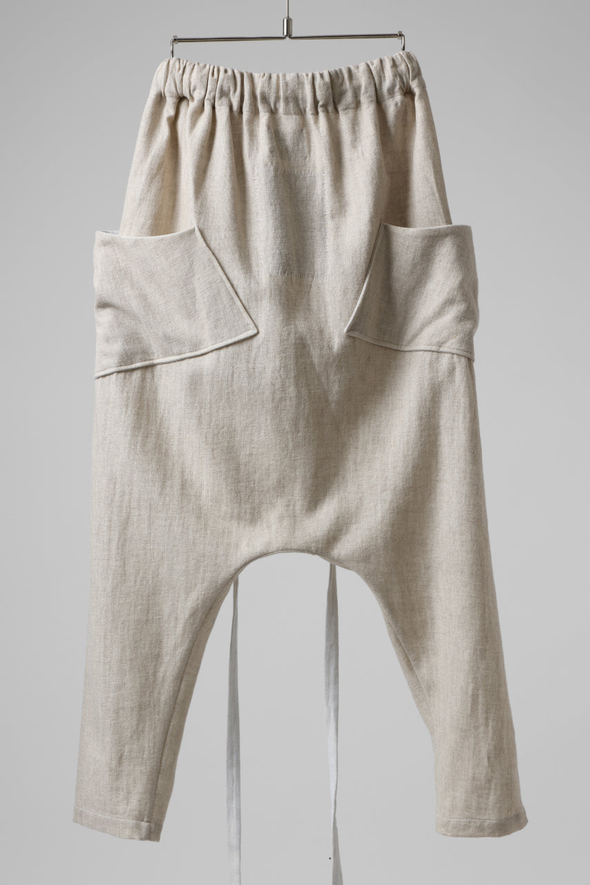 Load image into Gallery viewer, SOSNOVSKA ASCETIC DOUBLEFACE PANTS (BEIGE x WHITE)