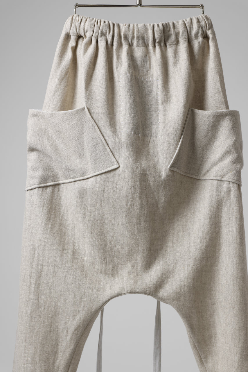 Load image into Gallery viewer, SOSNOVSKA ASCETIC DOUBLEFACE PANTS (BEIGE x WHITE)