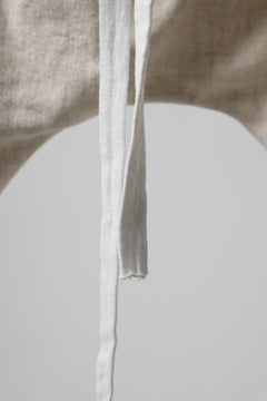 Load image into Gallery viewer, SOSNOVSKA ASCETIC DOUBLEFACE PANTS (BEIGE x WHITE)