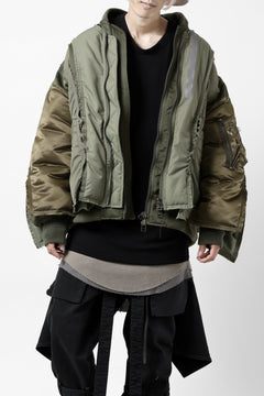 画像をギャラリービューアに読み込む, FACETASM DOCKING/LAYER FLIGHT JACKET (KHAKI)