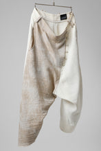 Load image into Gallery viewer, SOSNOVSKA ASYMMETRIC OVERWIDE PANTS (IVORY x BEIGE)