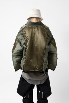 画像をギャラリービューアに読み込む, FACETASM DOCKING/LAYER FLIGHT JACKET (KHAKI)