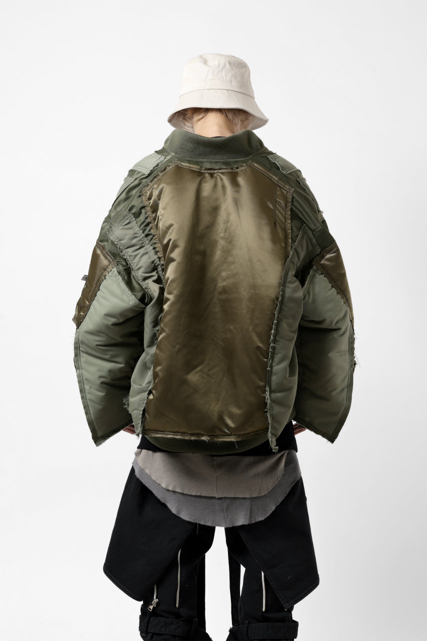 画像をギャラリービューアに読み込む, FACETASM DOCKING/LAYER FLIGHT JACKET (KHAKI)