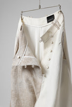 Load image into Gallery viewer, SOSNOVSKA ASYMMETRIC OVERWIDE PANTS (IVORY x BEIGE)