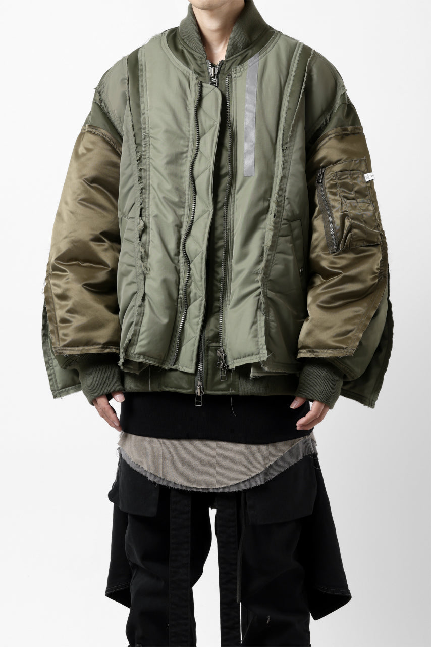 画像をギャラリービューアに読み込む, FACETASM DOCKING/LAYER FLIGHT JACKET (KHAKI)