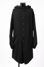 画像をギャラリービューアに読み込む, SOSNOVSKA STITCHED HOODY COAT (BLACK)