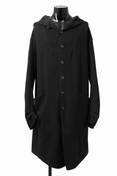 画像をギャラリービューアに読み込む, SOSNOVSKA STITCHED HOODY COAT (BLACK)