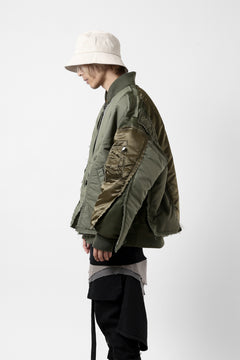 画像をギャラリービューアに読み込む, FACETASM DOCKING/LAYER FLIGHT JACKET (KHAKI)