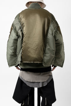 画像をギャラリービューアに読み込む, FACETASM DOCKING/LAYER FLIGHT JACKET (KHAKI)