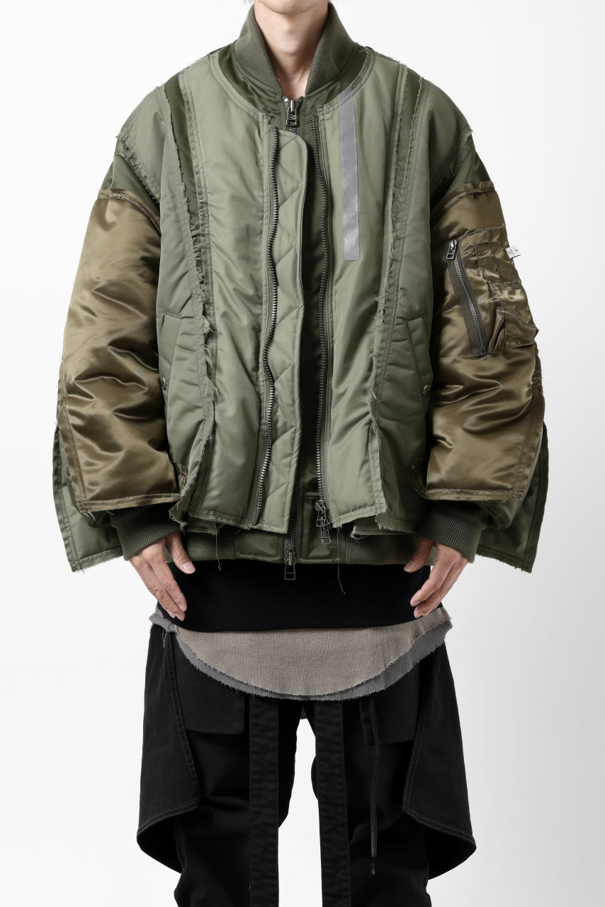 画像をギャラリービューアに読み込む, FACETASM DOCKING/LAYER FLIGHT JACKET (KHAKI)