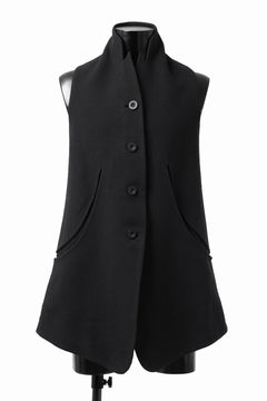 画像をギャラリービューアに読み込む, SOSNOVSKA CLOSED WOOLED VEST (BLACK)