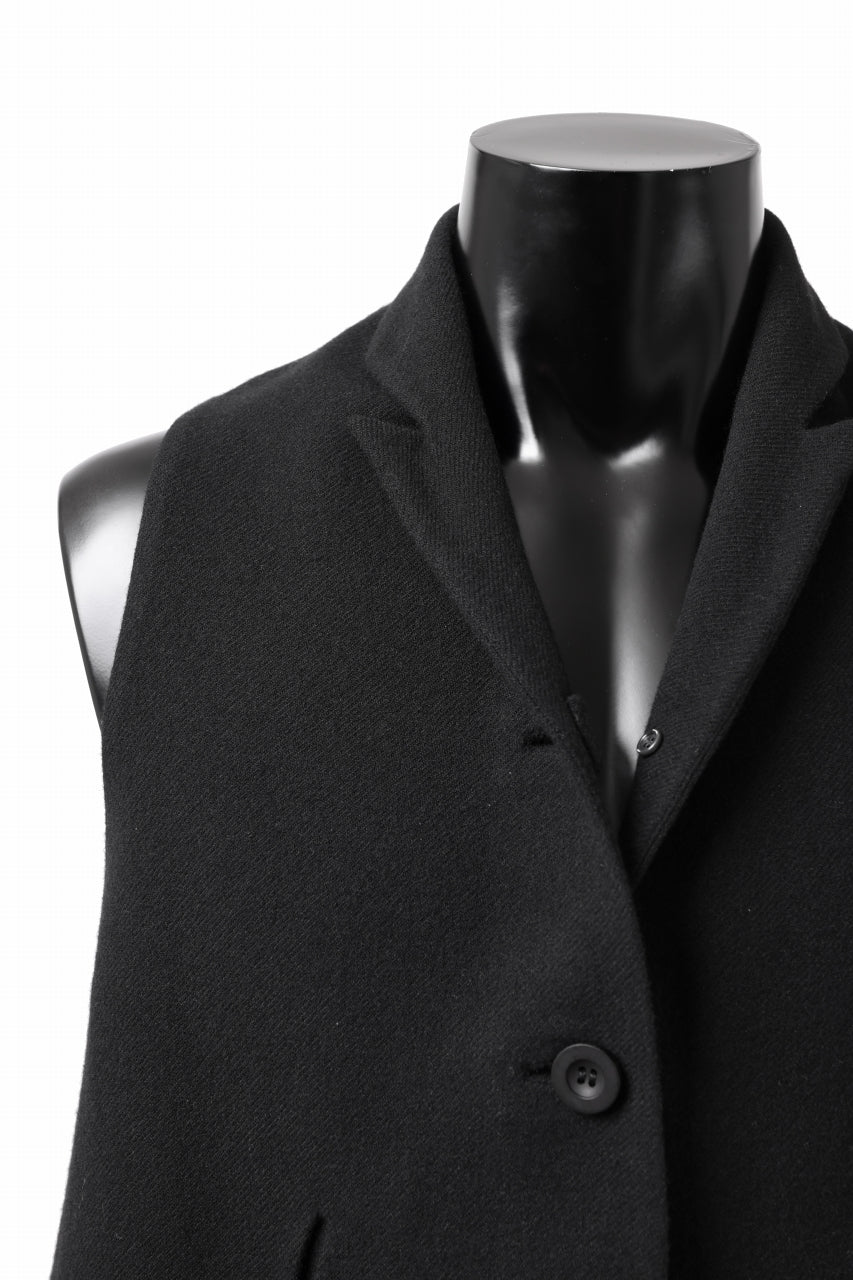 画像をギャラリービューアに読み込む, SOSNOVSKA CLOSED WOOLED VEST (BLACK)