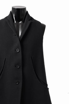 画像をギャラリービューアに読み込む, SOSNOVSKA CLOSED WOOLED VEST (BLACK)