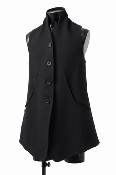 画像をギャラリービューアに読み込む, SOSNOVSKA CLOSED WOOLED VEST (BLACK)