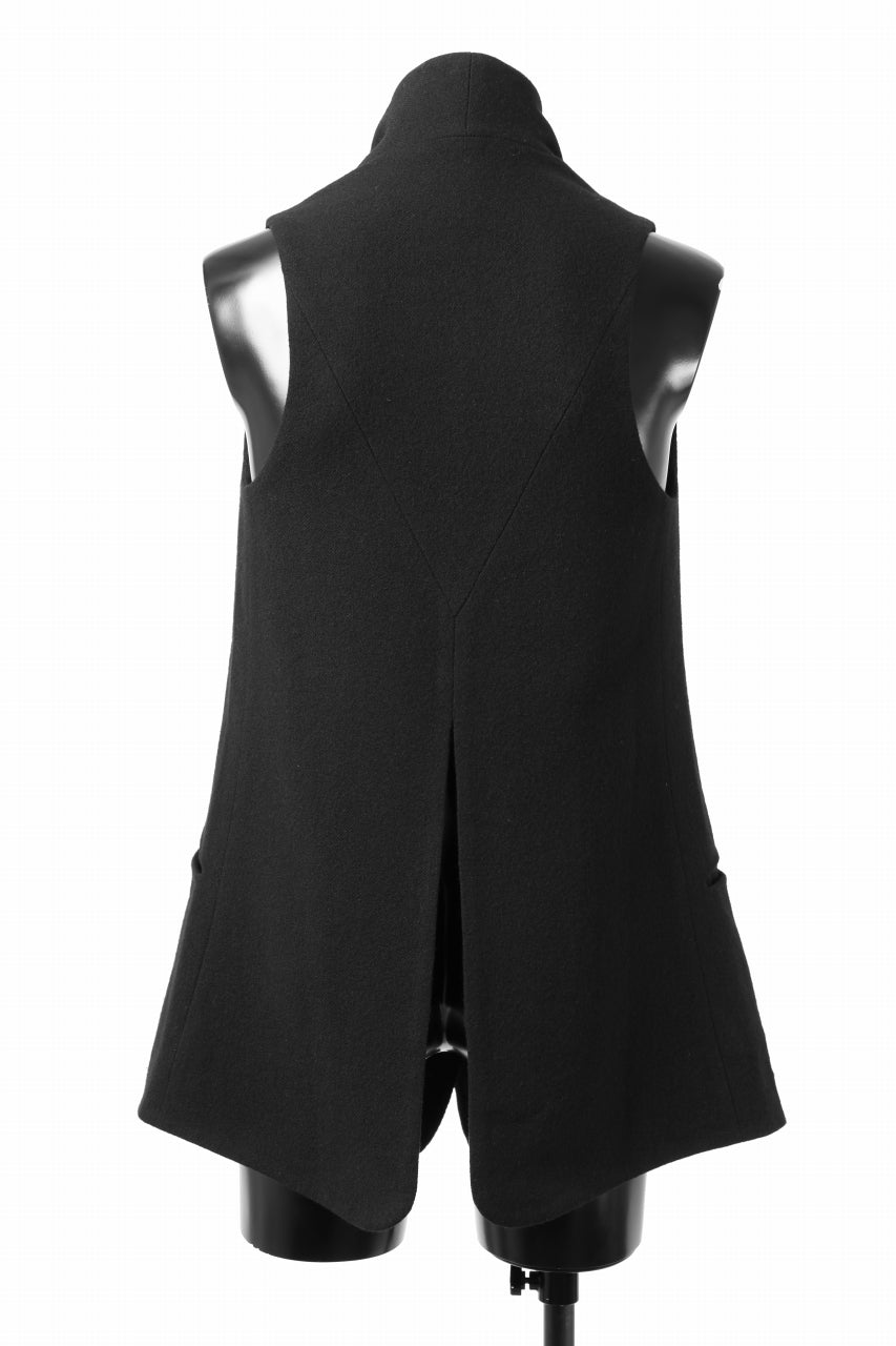 画像をギャラリービューアに読み込む, SOSNOVSKA CLOSED WOOLED VEST (BLACK)
