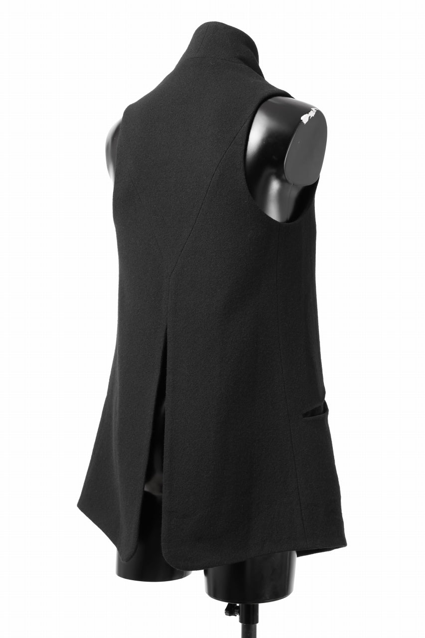 画像をギャラリービューアに読み込む, SOSNOVSKA CLOSED WOOLED VEST (BLACK)