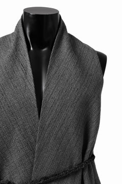 画像をギャラリービューアに読み込む, SOSNOVSKA EXTENDED WOOLEN VEST (GREY)