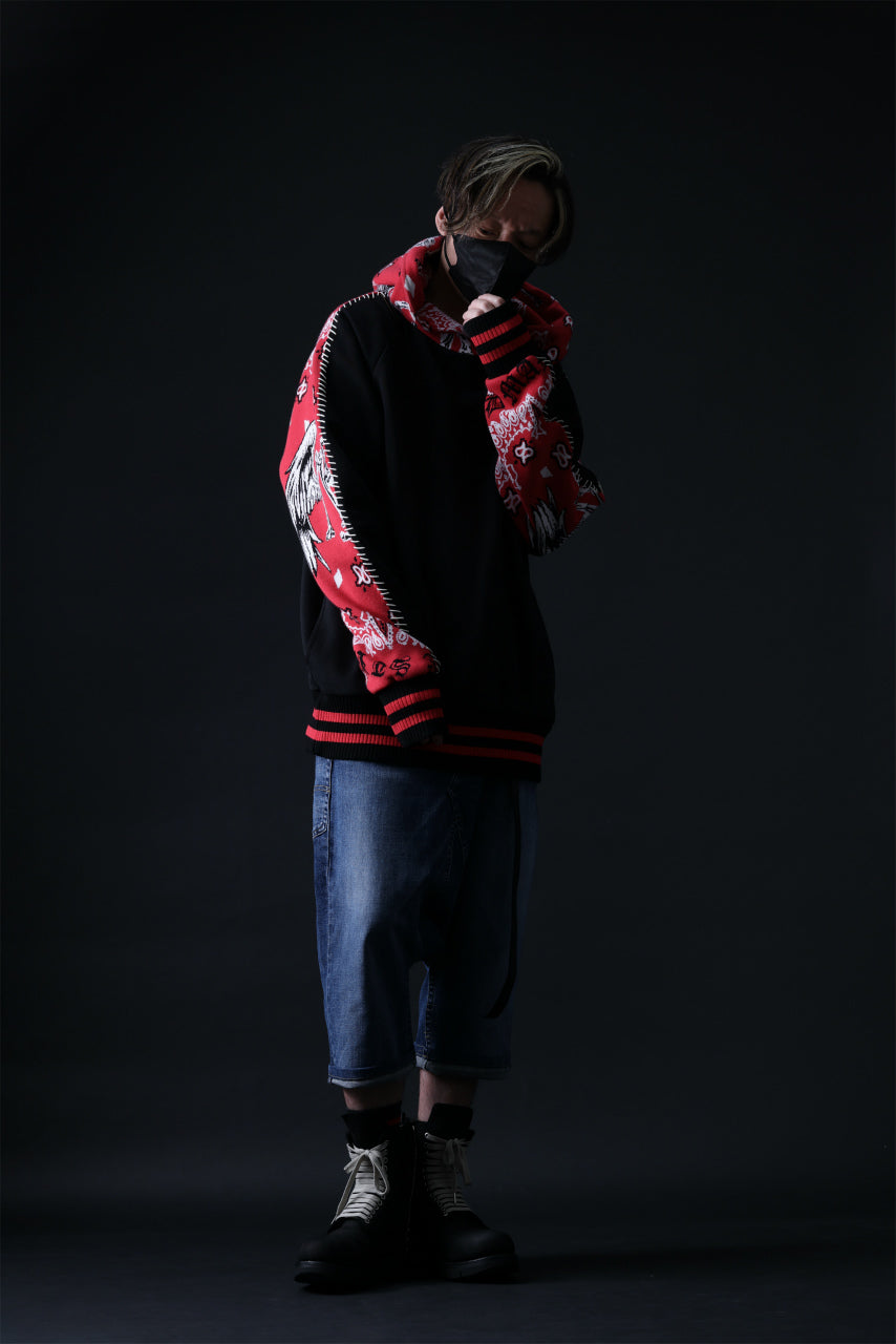 画像をギャラリービューアに読み込む, MASSIMO SABBADIN exclusive HOODY wt. VINTAGE DENIM/BANDANA APP. (dkb1)