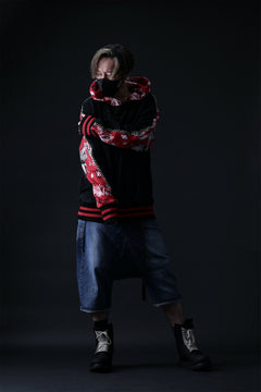 画像をギャラリービューアに読み込む, MASSIMO SABBADIN exclusive HOODY wt. VINTAGE DENIM/BANDANA APP. (dkb1)