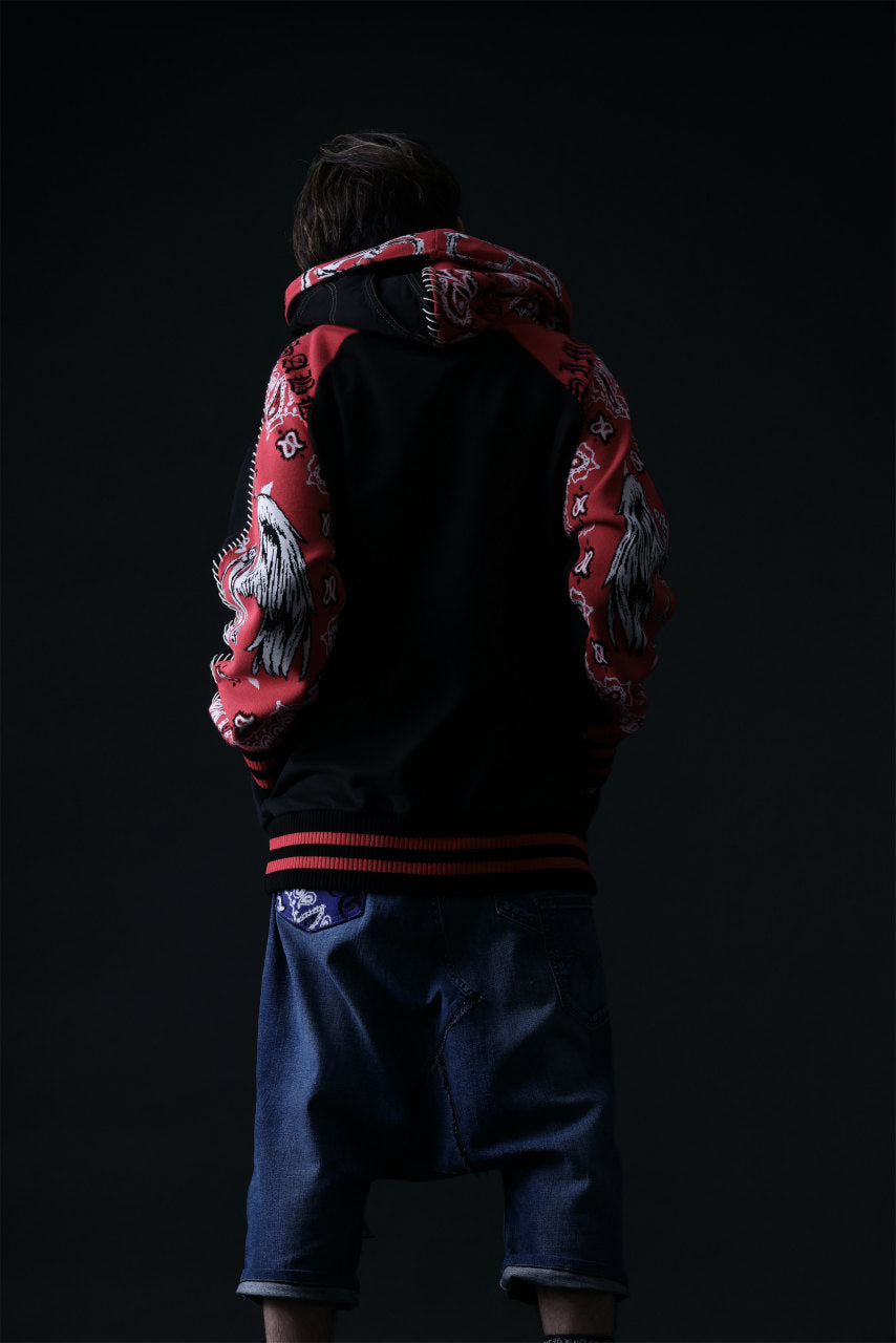 画像をギャラリービューアに読み込む, MASSIMO SABBADIN exclusive HOODY wt. VINTAGE DENIM/BANDANA APP. (dkb1)